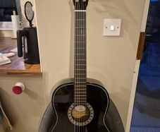 Black Classical Acoustic Guitar