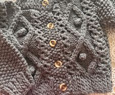 Aran Cardigan Age 2 Handknitted
