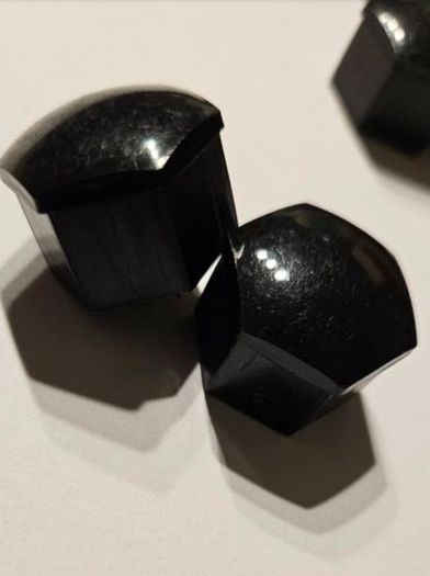 17mm 20PCS Black Car Wheel Nut Caps Protection Covers Caps Anti-Rust Auto Hub Screw Cover Car Tyre Nut Bolt Exterior Decoration for Volkswagen & Mercedes with 17 wheel Bolts