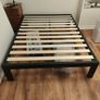 Zinus Double Bed Frame (Black Metal) + IKEA Mattress Image 2