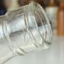 504 - Vintage Clear Glass Cork Top Collectible Decorative Springmount Milk Bottle Image 6