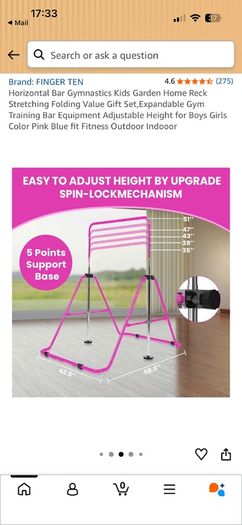 Gymnastics Bar