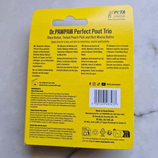 Dr PawPaw Perfect Pout Trio Lip Balm