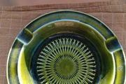 Antique Green Ash Tray Large