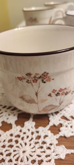 Vintage Arklow Honey Stone Cup and Saucer x6 Whead Field Ceramic Ireland
