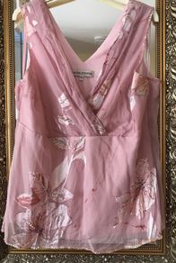 Designer Claudia Stevens Top Size 16 beautiful on
