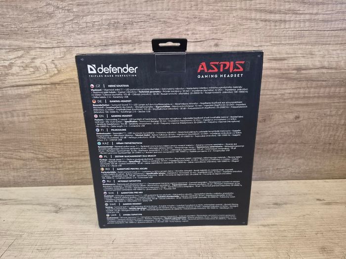 Defender Aspis Pro 7.1 Gaming Headset with Microphone, USB, RGB, 50mm Driver