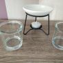 Yankee Candle Glass Votive Holders and Ceramic Tart Burner and Tea Light Image 7