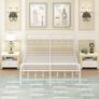 Small Double Bed Frame 4ft with Victorain Headboard and Footboard Image 6