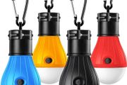 NEW SALE | Camping Lights, Tent Lights with Carabiner Clips - Waterproof Portable Battery Operated Emergency Tent LED Light Bulb Lamp Lantern for Outside Camping Outdoor Hiking Fishing (4 Pack)