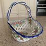 Hand Painted Ceramic Basket Image 3