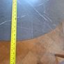 Black marble effect round table Image 3