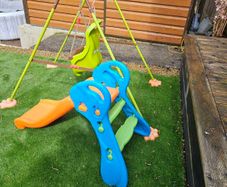 kids outdoor slide and swing