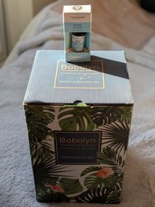 NEW Bobolyn 3D Fireworks Glass Diffuser & Tisserand Oil Set