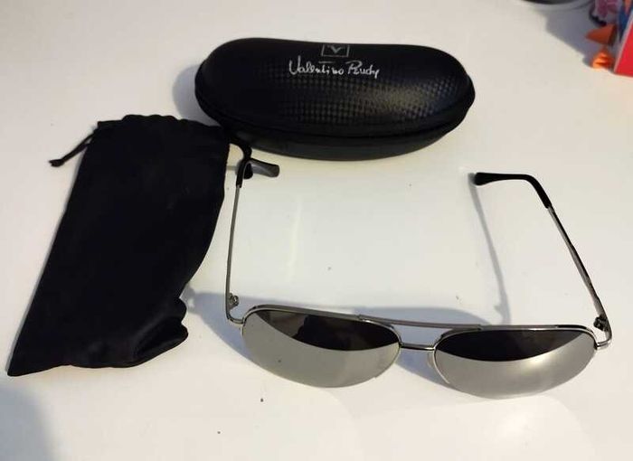 Metal aviator sunglasses with STUD Valentino VA 2034 col. 06Q silver