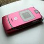 Vintage Motorola RAZR V3 Pink Flip Phone - Brand New / Unused Condition (Factory Film On) Image 2