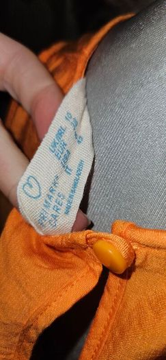 Orange blouse