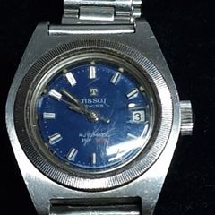 Vintage Tissot Swiss Ladies Watch Automatic Blue Dial Working