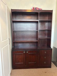 Table & Chairs x 6, Cupboard, Corner Unit FREE