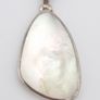 925 Vintage sterling silver necklace with MOP pendant Image 3
