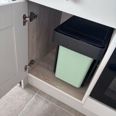 Brabantia Sort&Go Built-in Bin 2x15L, Dark Grey & Jade green