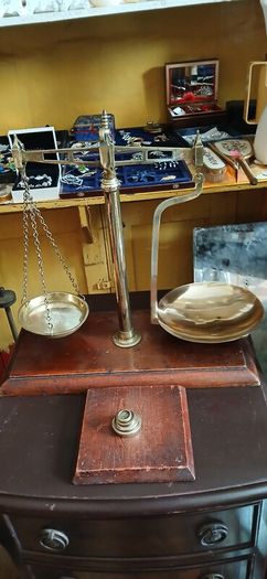antique tobacco scales