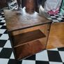 Vintage Art Deco retro MidCentury cupboard/ bookshelf/coffee table on wheels Image 5