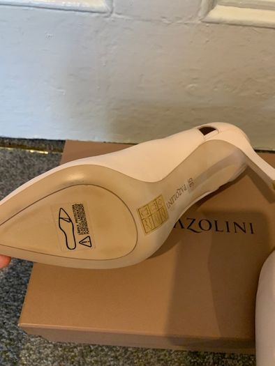 Carlo Pazolini Nude Leather Heels, Size 35/UK 2,5 (also fits 36/UK3)