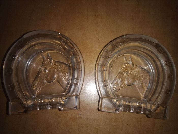 Horse Glass Ashtrays