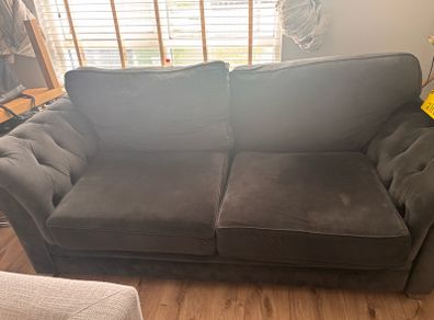Grey fabric sofa