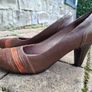 Clarks brown high heel shoes UK6.5/EU40 Image 3