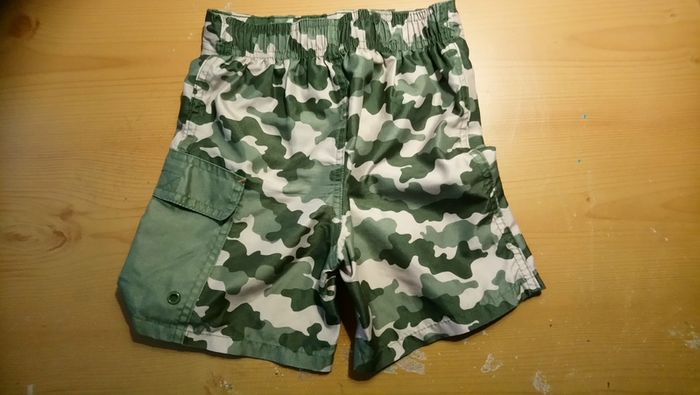 Army camo boys shorts - age 5 - toddler beach pants - swim shorts - quit Nintendo & Minecraft go outside