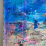 48cm Original Abstract Painting FRAMED Original Seascape beachscape Original Beach Art Image 3