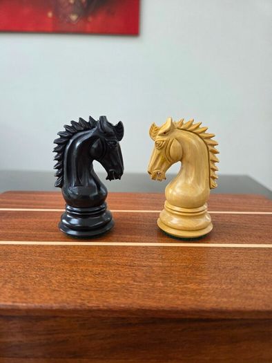 Ebony chess pieces