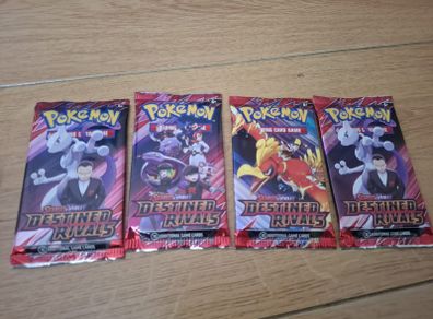 4x Pokemon Scarlet & Violet DESTINED RIVALS booster packs