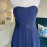 Beautiful Elegant Navy Full Length Dress Image 8