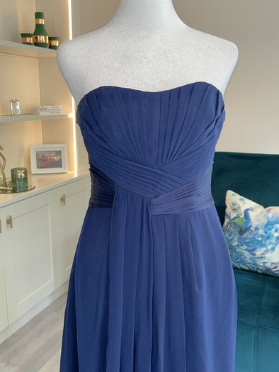 Beautiful Elegant Navy Full Length Dress