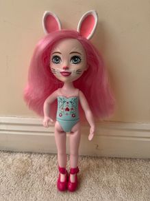 Enchantimals Huggable Cuties Bree Bunny Doll  Figure Large Approx. 31 cm. Used Please see photos