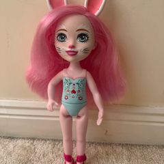 Enchantimals Huggable Cuties Bree Bunny Doll  Figure Large Approx. 31 cm. Used Please see photos