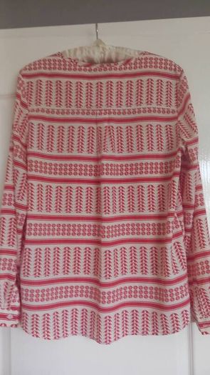 Lumiere Aztec Red and White Blouse