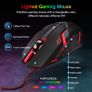 Gaming Keyboard and Mouse Set with Headset, UK Layout, RGB Backlit Wired Keyboard, Ergonomic 4-Color LED Gaming Mouse, Over-Ear Headphones, Large Mousepad, USB Plug & Play for PC Mac PS5 Xbox Image 6