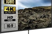 Tripod Projector Screen with Stand 100inch 16:9 4K HD Projection Screen Stand Wrinkle-Free Height Adjustable Portable Screen for Projector Indoor