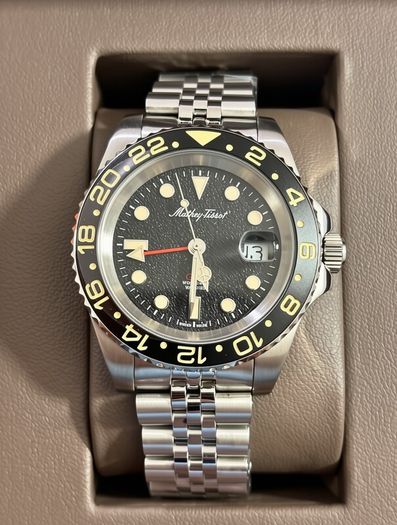 Mathey Tissot GMT Vintage-Style Watch