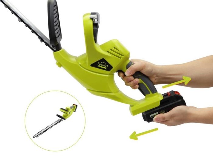 Cordless Hedge Trimmer with Cover, 20V 2000mAh Lithium ion Battery, Electric Cutter, 65CM Blade, Cutting Length 51cm, 16 mm Tooth Opening Capacity, 1Hr Fast Charger (FREE POSTAGE)