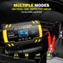 FOXSUR FBC122408D Car Battery Charger,12V/24V 8A 4A Intelligent Automatic Battery Charger for Car Image 8