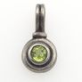 Vintage 925 Sterling Silver & Peridot Pendant Charm Image 3