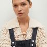 Mango Denim Pinafore Dress Size Large Image 5