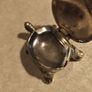 Vintage Mini Metal Turtle Trinket Box /Figurine /Pillbox /Tiny Turtle / portable ashtray. Image 4