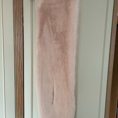 Faux fur light cream wrap scarf