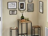 Bar table and 2 stools  3 pc set  dining table two stools FREE DELIVERY